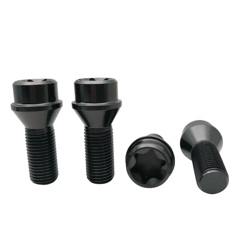M12x1.5X28mm/14×1.5X28mm Titan Torx Kopf Kegelbund Radbolzen Kit 4
