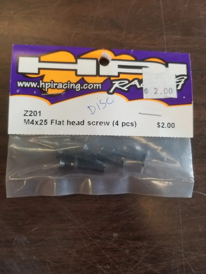 M4x25 Flat Head Screw (4Pcs) 1