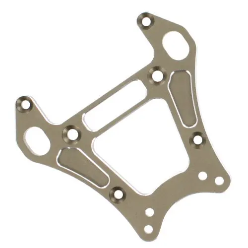 Machined Aluminum Front Shock Tower (1Pc)(Gunmetal) 1