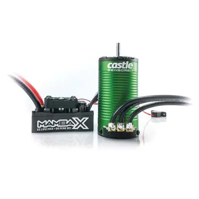 Mamba X Sct, Sensored, 25.2V Wp Esc And 1415-2400Kv Combo For 1/10 1
