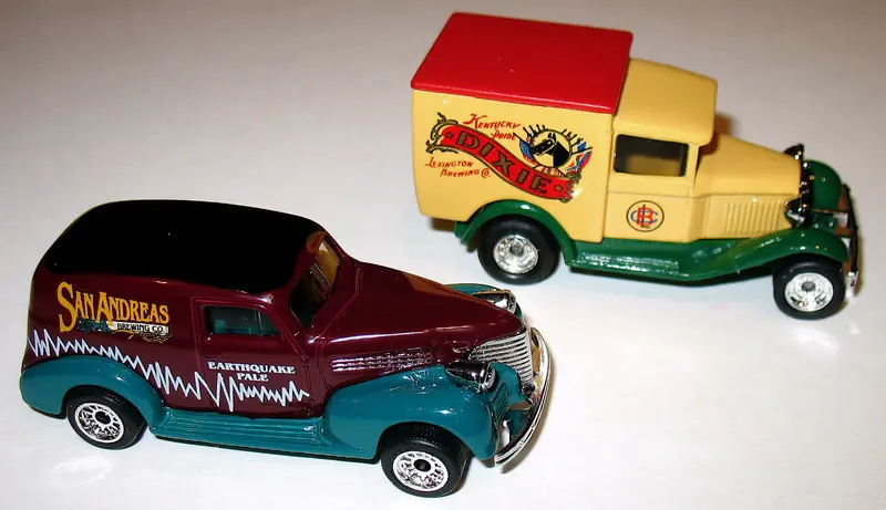Matchbox Collectible Brewery Cars-San Andreas & Lexington Brewing Company-Coa 1