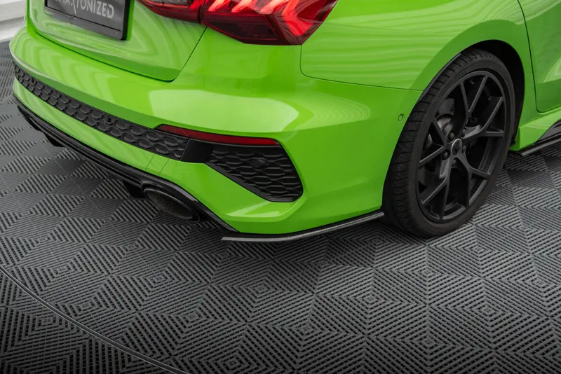 Maxton Design Carbon Fiber Heck Ansatz Flaps Diffusor V.2 Passend Für Audi Rs3 Limousine 8Y 1