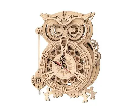 Mechanical Puzzle - Owl Clock 1