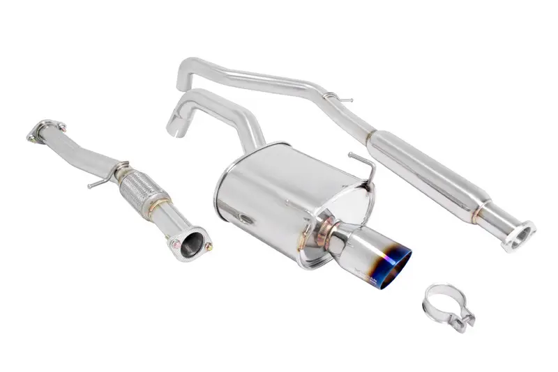 Megan Racing 12+ Fiat 500 Non Turbo Burnt Roll Tip Catback Exhaust 1