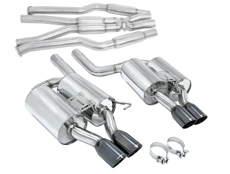 Megan Racing Bmw E60 M5 05-10 Eo-R5 Black Chrome Roll Tips Cat Back 1