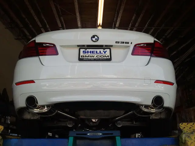 Megan Racing Bmw F10 11-13 550I 528I Blue Tips Axle Back Exhaust 2