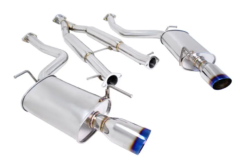 Megan Racing Inifini 09+ G37/G37x Burnt Rolled Tips Cat Back Exhaust 1