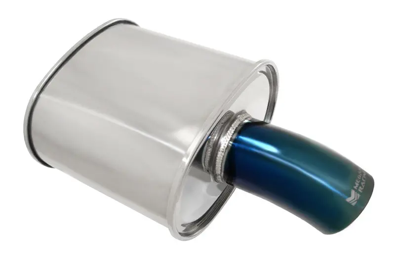 Megan Racing M-Fg-2 Oval Universal Muffler Blue Tip Mr-Mu-Mfg-2 1