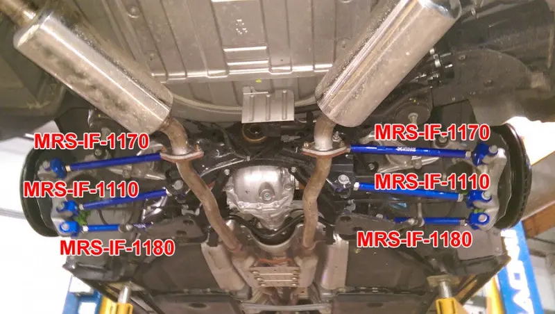 Megan Racing M37/M56/M35h 11-13 Q70 Q50 14+ Rwd Traction Rod Rear 2