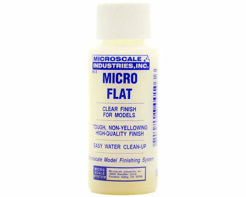 Microscale Industries Mi-3 Micro Coat Flat - Clear Flat (1Oz) Modeling 1