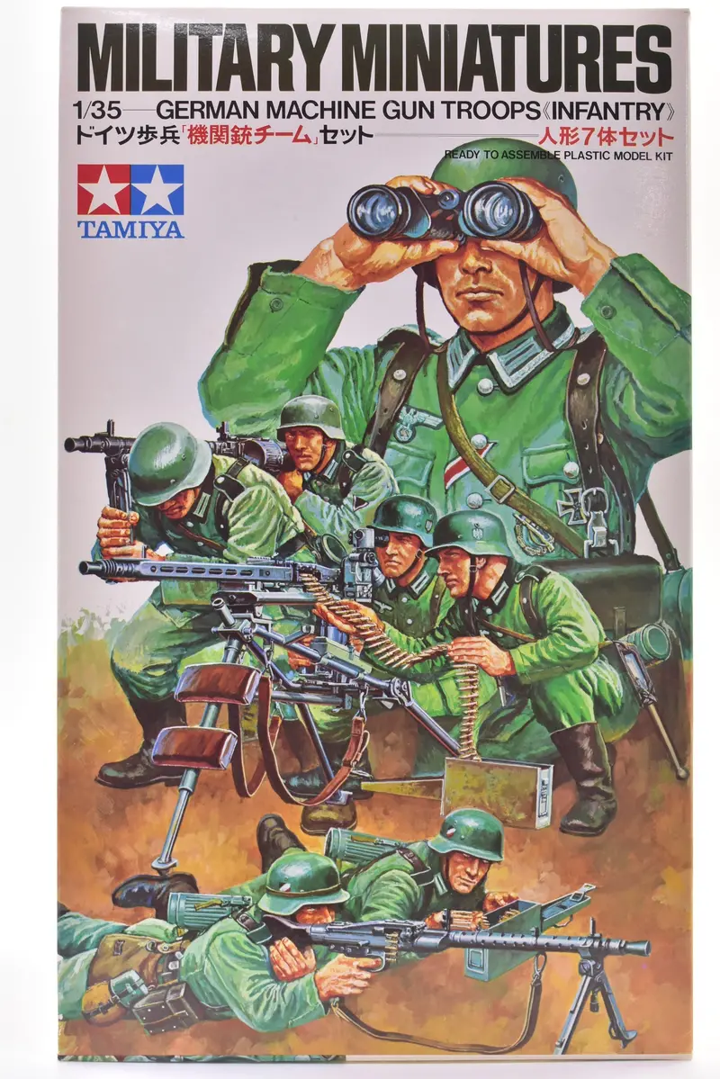 Military Miniatures 1/35 Scale- German Machine Gun Troops "Infantry" 1