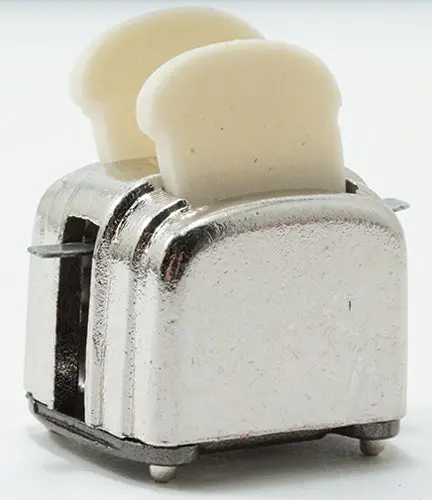 Miniature Toaster With Toast 1