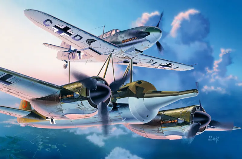 Mistel 1 Ju-88 A4 With Bf-109 F 1:72 Scale 1