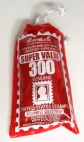 Mixed Bag Of 300 Assorted Genuine Us Stamps 1