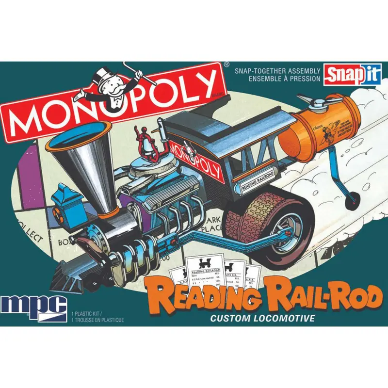 Monopoly-Reading Rail-Rod Custom Locomotive (Snap Kit) 1