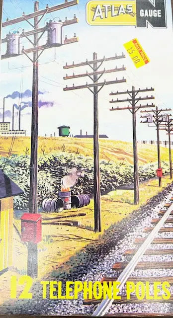 N Gauge - 12 Telephone Poles 1