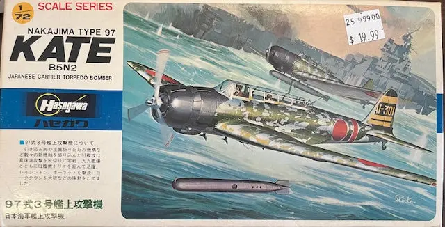 Nakajima Type 97 Kate B5n2 Japanese Carrier Torpedo Bomber- 1/72 Scale 1
