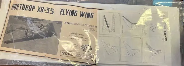 Northrop Xb-35 'Flying Wing'- 1/72 Scale 1