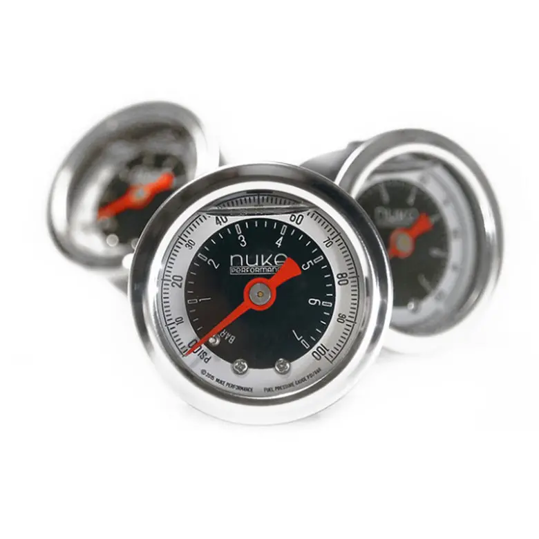 Nuke Performance Kraftstoffdruckmesser 7 Bar / 100 Psi 1