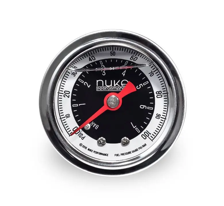 Nuke Performance Kraftstoffdruckmesser 7 Bar / 100 Psi 2