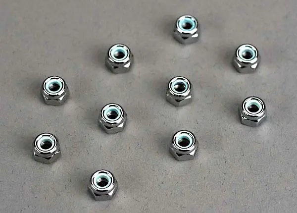 Nut 4Mm Nylon Locking (10) 1