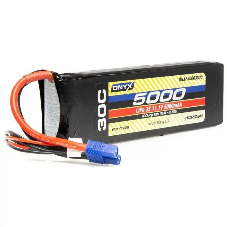 Onyx 5000Mah 3S 11.1V 30C Lipo Ec3 1