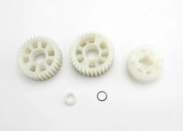 Output Gears, 33T (2)/ Drive Dog Carrier/ Output Shaft Spacer 1
