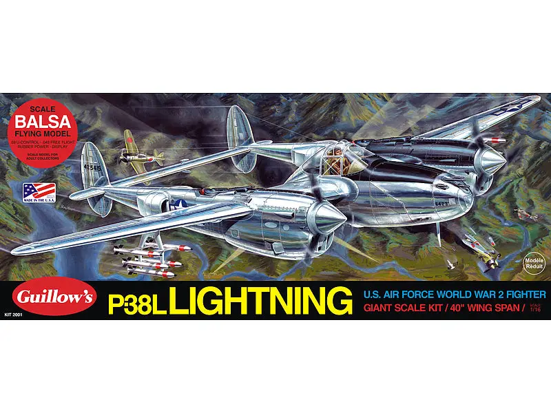 P-38 Lightning 40" Wing Span 1