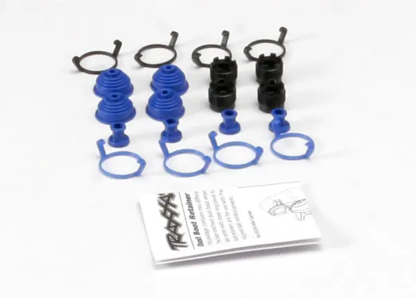 Pivot Ball Caps (4)/ Dust Boots, Rubber (4)/ Dust Plugs, Rubber (4)/ Dust Boot Retainers, Black (4), Blue (4) (2 Pkgs. Req. To Complete Truck) 1