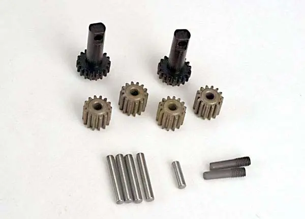 Planet Gears (4)/ Planet Shafts (4)/ Sun Gears (2)/Sun Gear Alignment Shaft (1) All Hardened Steel 1