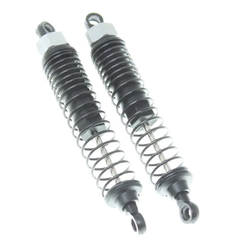 Plastic Body Shocks W/ Black Springs(Silver) (2Pcs) 1