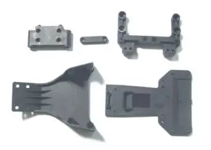 Plastic Front Kick Plate, Rear T-Plate, Rear Ball Stud Mount, Front Suspension Mount, Front Suspension Pin Brace Pad (1Pc Ea.) 1