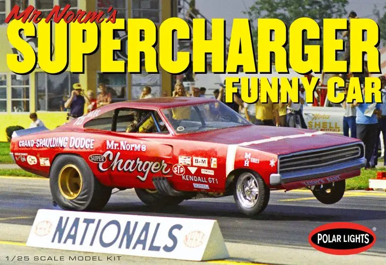Polar Lights 1969 Dodge Charger Funny Car Mr. Norm 1:25 Scale 1
