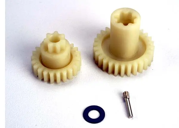 Primary Gears: Forward (28-T)/ Reverse (22-T) 1