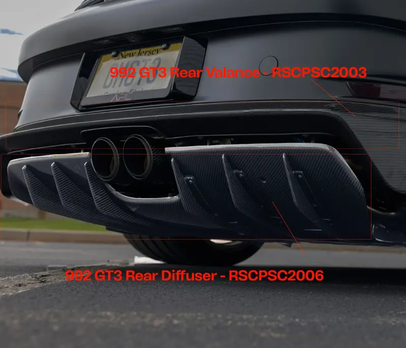 Racing Sport Concepts - Carbon Heckdiffusor Passend Für Porsche 992 Gt3 2