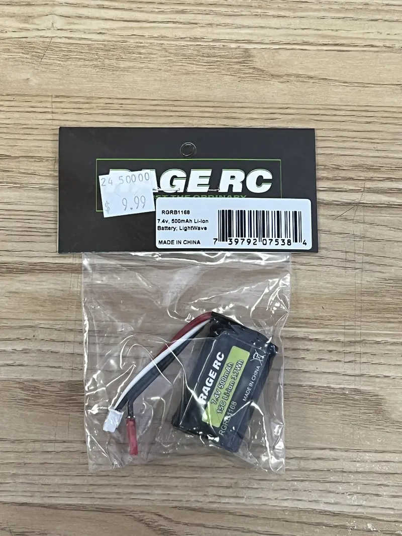 Rage Rc 7.4V, 500Mah Li-Ion Battery 1