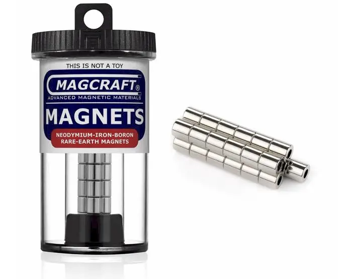 Rare-Earth Cylinder Magnets, (.125X.250) 1