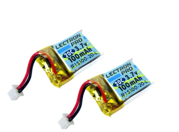 Rc Lectron Pro 100Mah 3.7V Lipo Battery (2-Pack) 1
