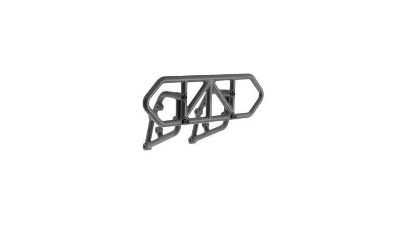 Rear Bumper 2Wd Traxxas Slash Black  Rpm 1