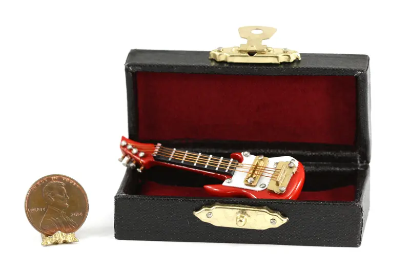 Red Electric Guitar With Case 1
