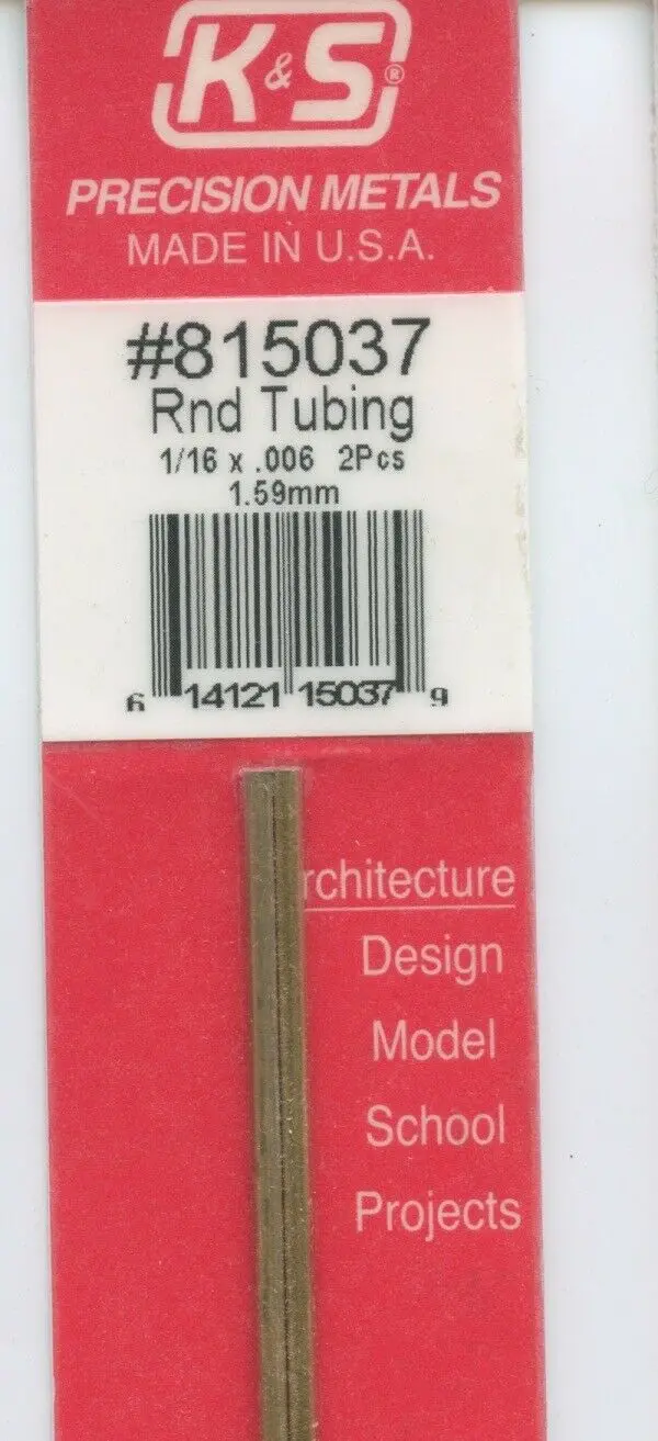 Rnd Brass Tube 1/16Th 1