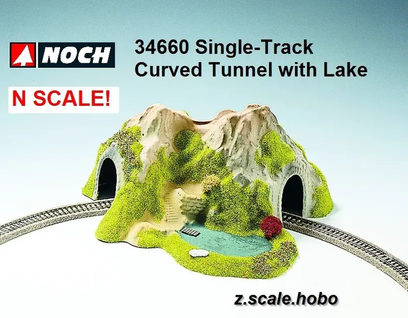 Rock Tunnel W/ Pond N Scale 1