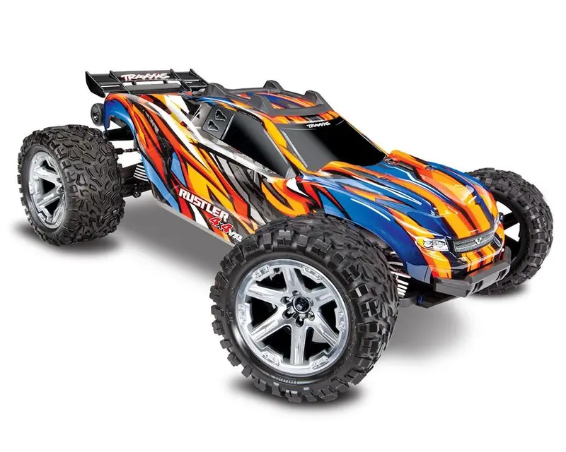 Rustler® 4X4 Vxl: 1/10 Scale Stadium Truck. Orange 1