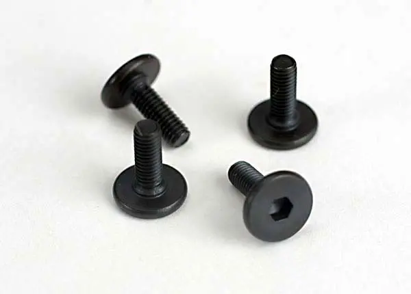 Screws, 3X10mm Flat-Head Machine (Hex Drive) (4) 1