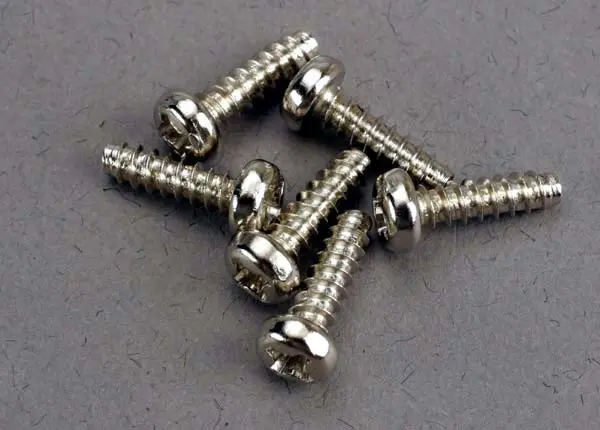 Screws, 3X10mm Roundhead Self-Tapping (6) 1