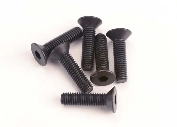Screws, 3X12mm Countersunk Machine (6) (Hex Drive) 1
