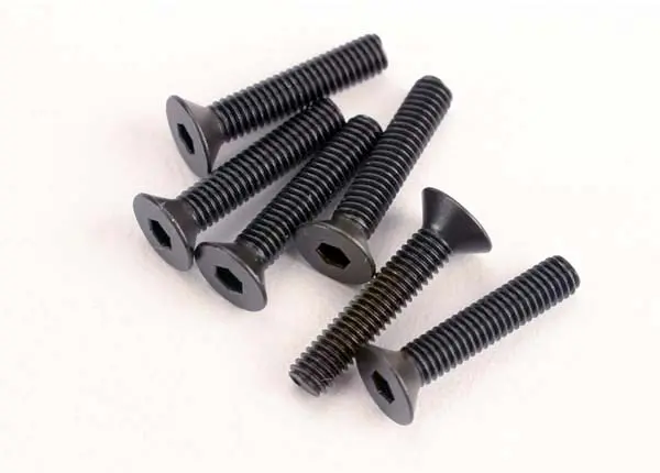 Screws, 3X15mm Countersunk Machine (6) (Hex Drive) 1