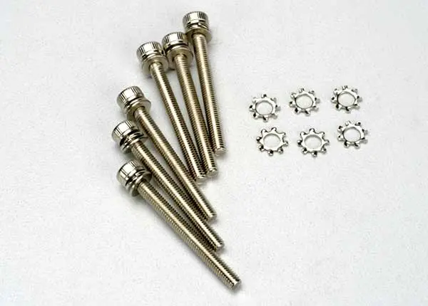 Screws, 3X28mm Cap-Head Machine (Hex Drive) (6)/ 3X6mm Elw (6) 1