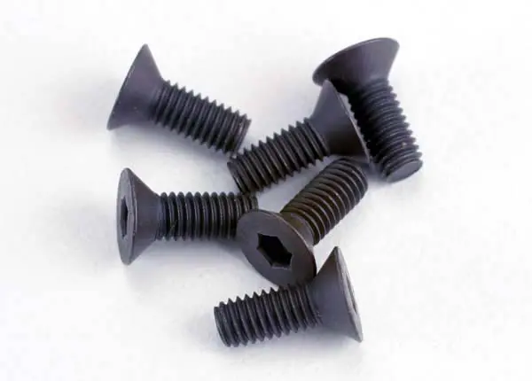 Screws, 3X8mm Countersunk Machine (6) (Hex Drive) 1