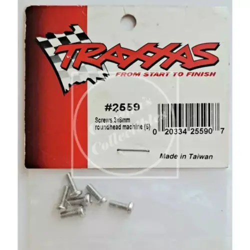 Screws, 3X8mm Round Head 1
